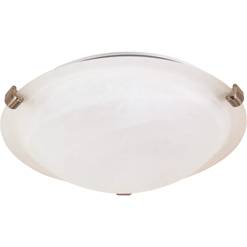 Brentwood 2 Light 16.13 inch Brushed Nickel Flush Mount Ceiling Light