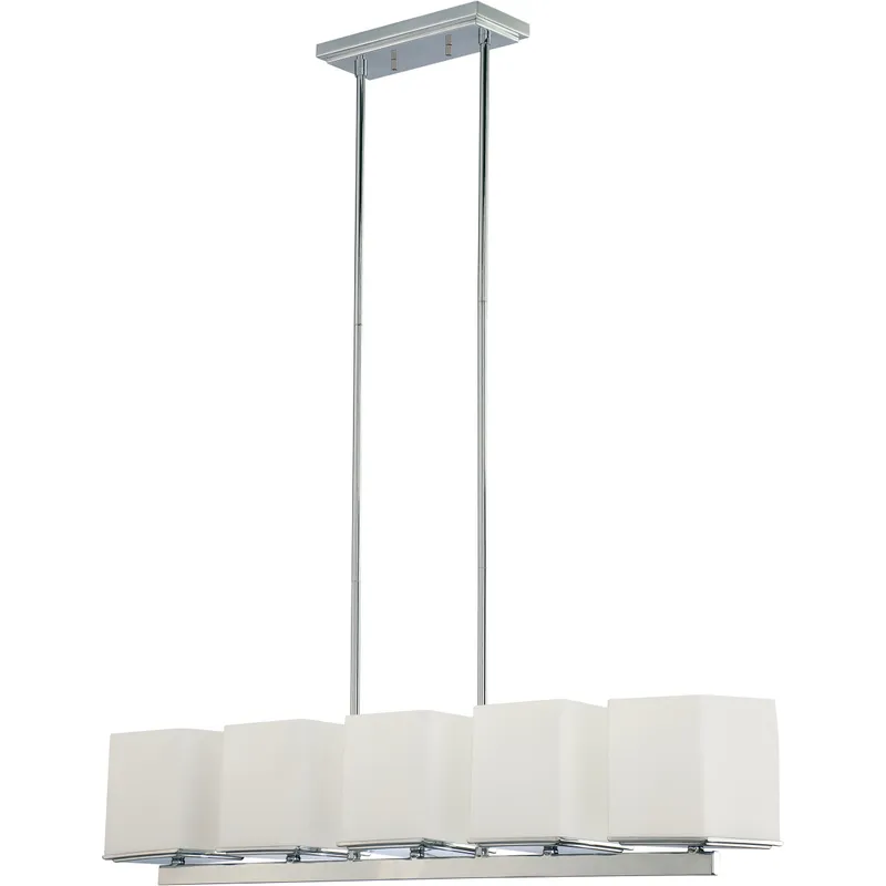 Chassis 4 Light 40 inch Copper Brushed Brass and Matte Black Island Pendant Ceiling Light