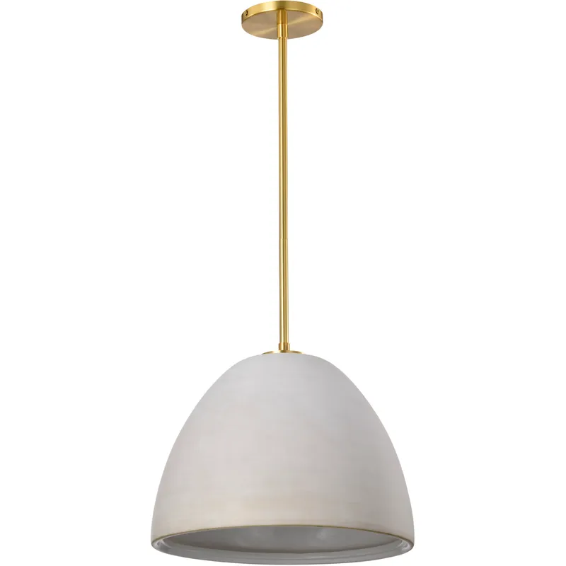 Collins 14 inch Brushed Brass Pendant Ceiling Light