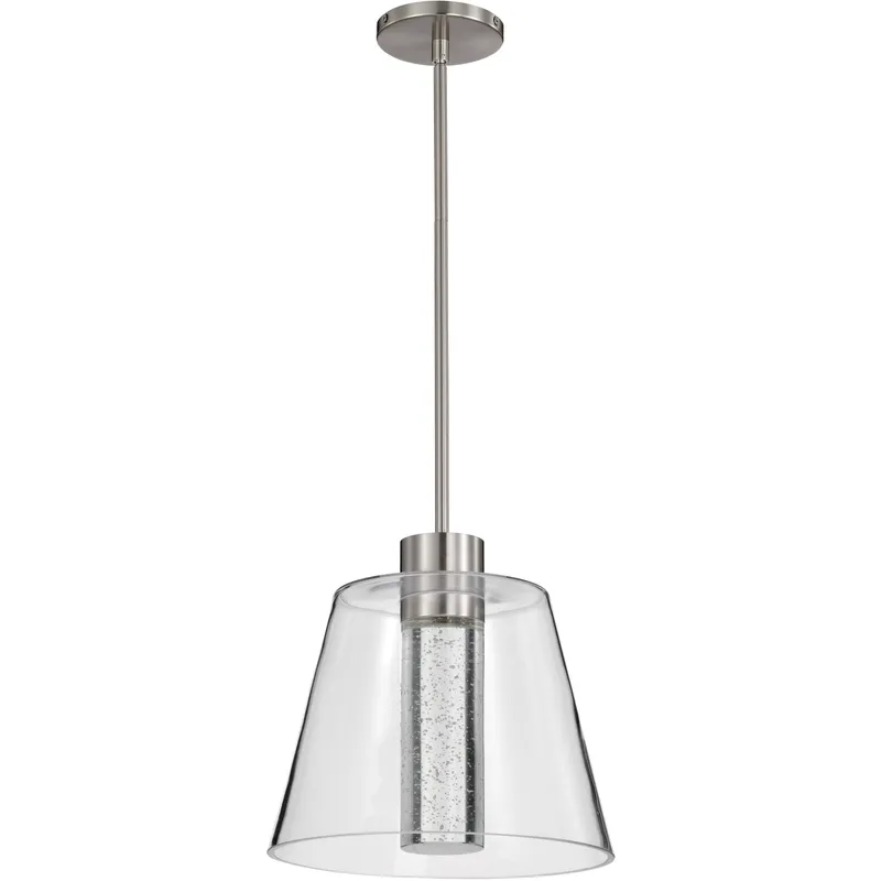 Aura LED 12 inch Brushed Nickel Pendant Ceiling Light