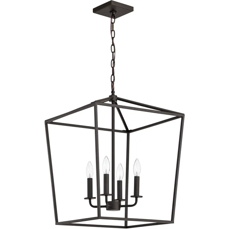 Emma 4 Light 20 inch Dark Bronze Pendant Ceiling Light