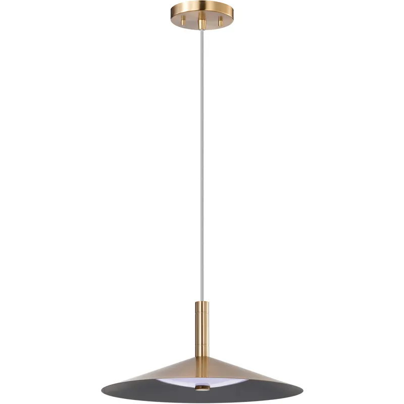 Corrine LED 14 inch Burnished Brass Pendant Ceiling Light