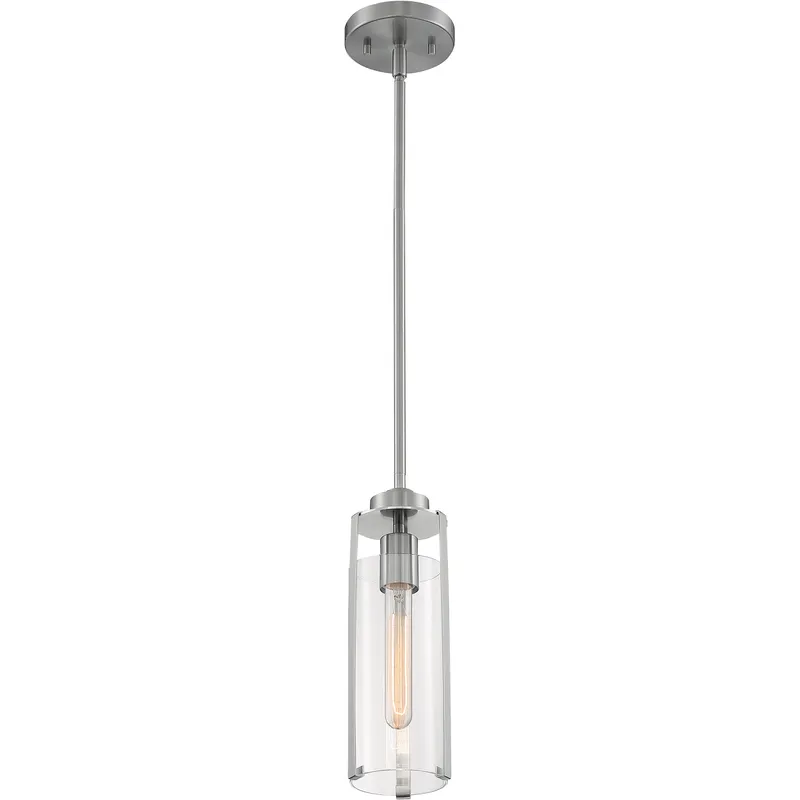 Marina 1 Light 4.75 inch Brushed Nickel Pendant Ceiling Light