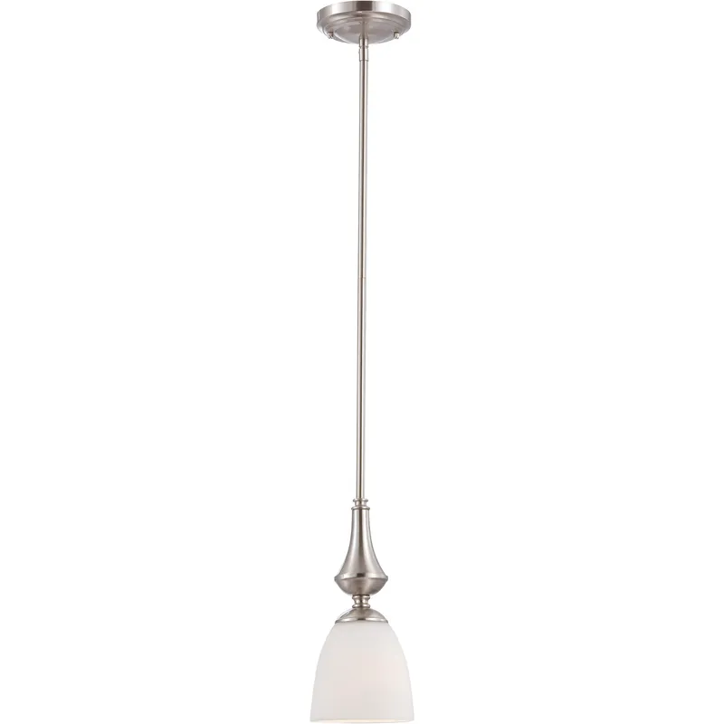 Patton 1 Light 5.13 inch Brushed Nickel Mini Pendant Ceiling Light