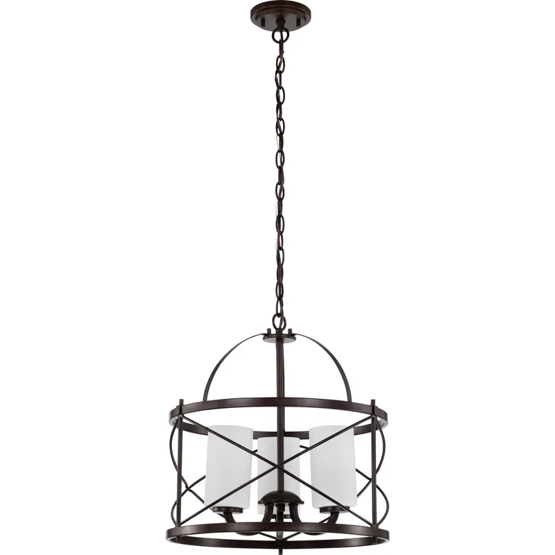 Ginger 3 Light 16 inch Old Bronze Pendant Ceiling Light