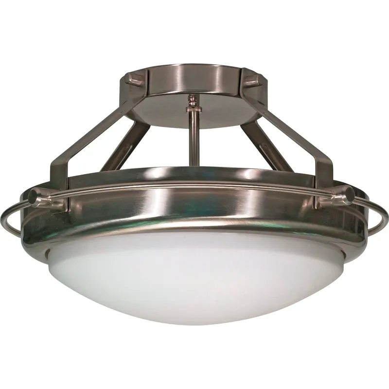 Axis 2 Light 6 inch Matte Black and Brushed Nickel Accents Vanity Light Wall Light
