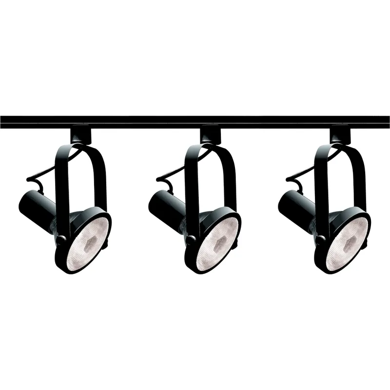 Brentwood 3 Light 120V Black Track Lighting Ceiling Light