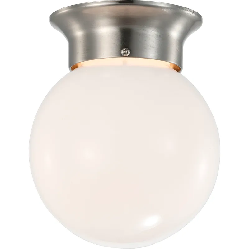 Brentwood LED 6 inch Brushed Nickel Flush Mount Ceiling Light