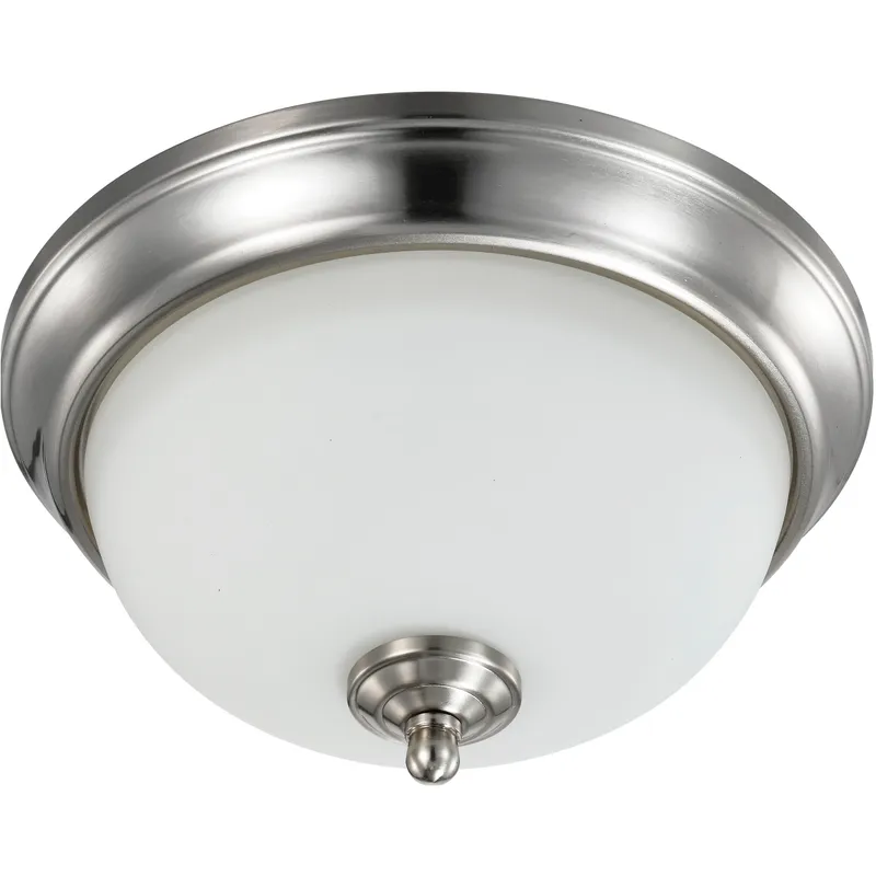 Brentwood LED 11 inch Brushed Nickel Flush Mount Ceiling Light