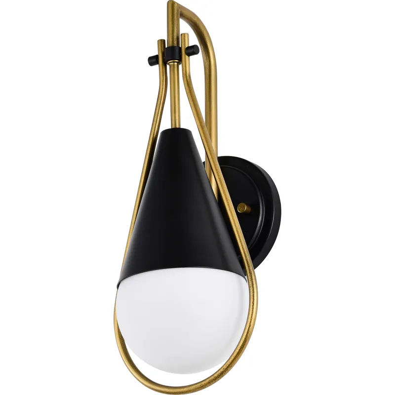 Admiral 1 Light 6.5 inch Matte Black Wall Sconce Wall Light