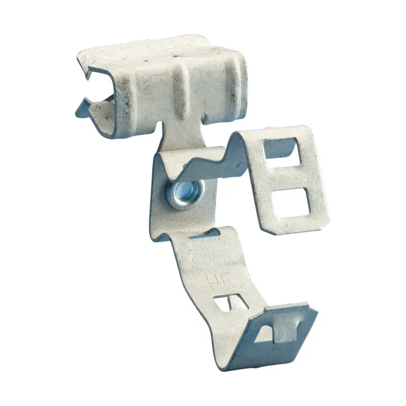H-MSM Conduit/Pipe to Flange Clip, Side Mount, 3/4", 1" EMT, 1/8"–1/4" Flange