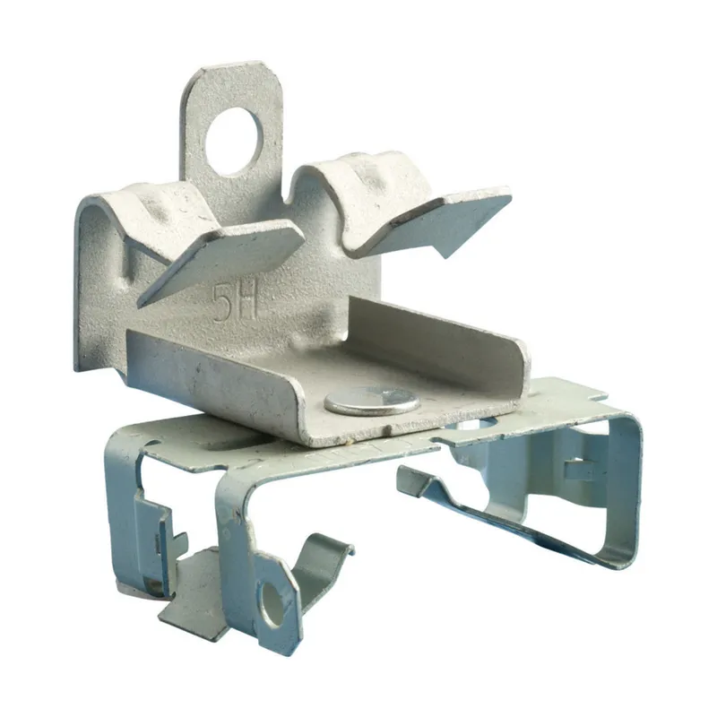 MC/AC Cable to Flange Clip, Bottom Mount, 1/8"–1/4" Flange, 14-2 to 10-3 MC/AC