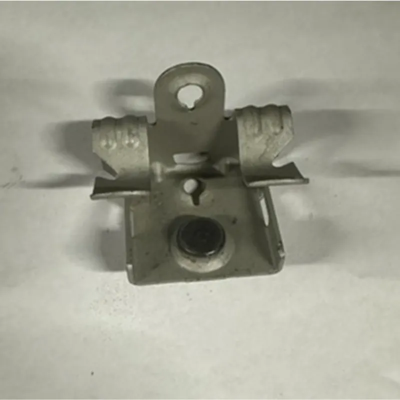 Hammer-On Flange Clip, Bottom Mount with Stud, Spring Steel, 5/16"–1/2" Flange