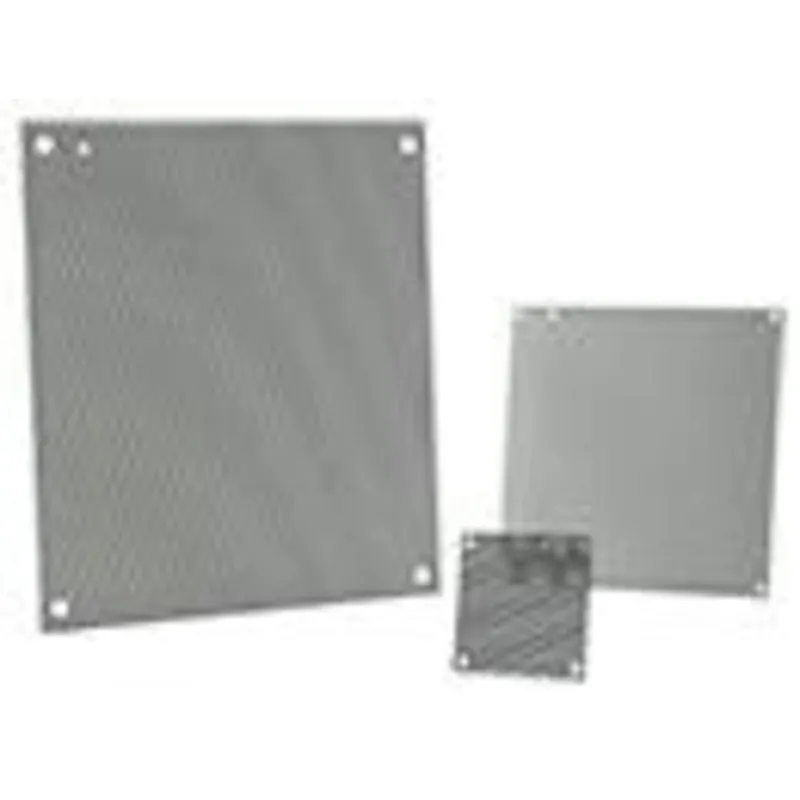 Perforated Panel For Enclosure, 16 x 16", Steel