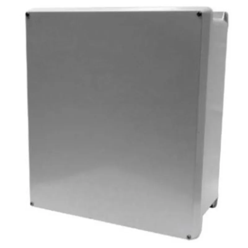 VJ Flat Opaque Cover Type 4X, 15.32x13.32x6.6, Lt Gray, FRP, HWPL