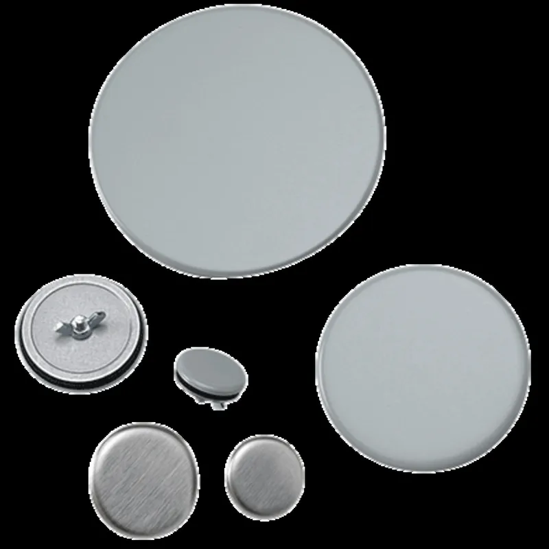 Hole Seal, Size: 1-1/2", Material/Finish: Steel/Gray Powder Coat