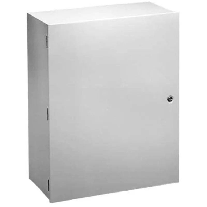 Medium Hinged-Cover Type 1, 30.00x30.00x8.62, Gray, Steel