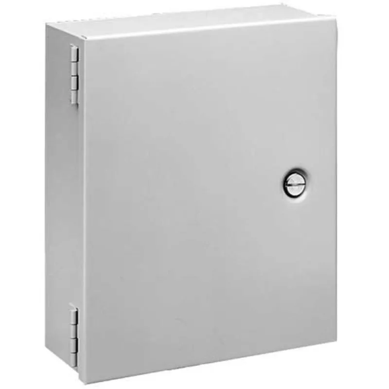 Small Hinge-Cover Enclosure Type 1, 8.00x8.00x6.00, Gray, Steel