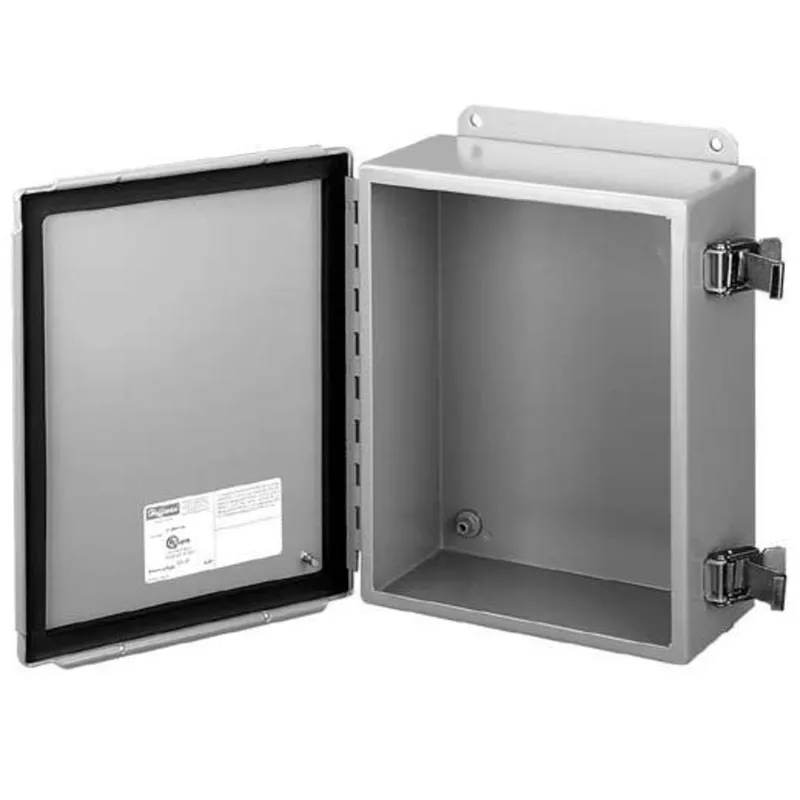 Junction Box, NEMA 12, Hinged Cover, 10" x 8" x 4"