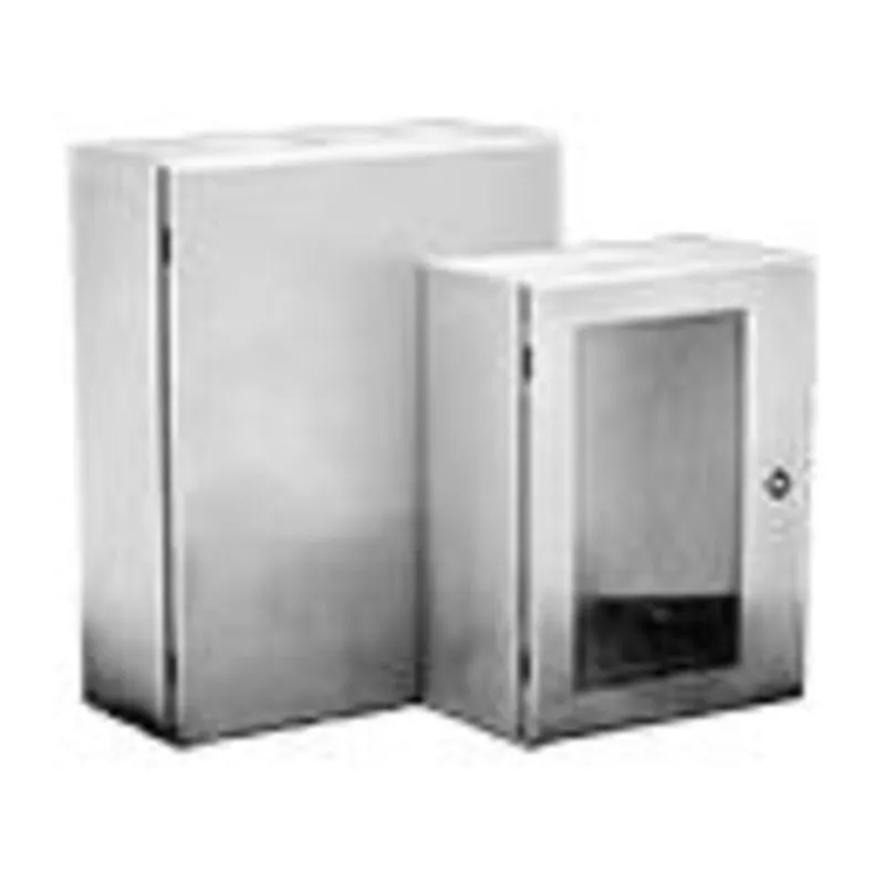 Enclosure, NEMA 4X, Hinge Cover, 16" x 16" x 8", Stainless Steel