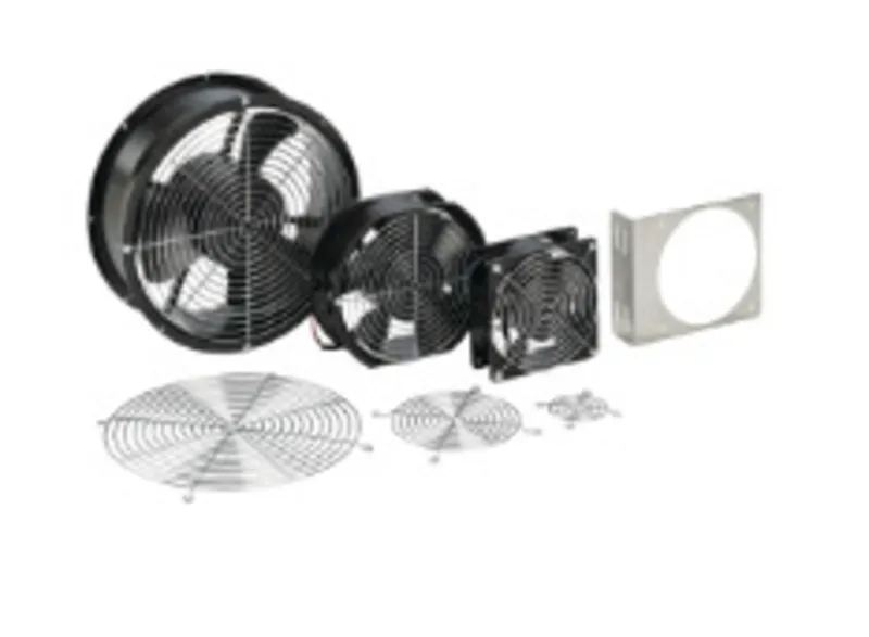 Compact Axial Fan 4-inch Lead Wires, 115VAC 100CFM, Black, Steel