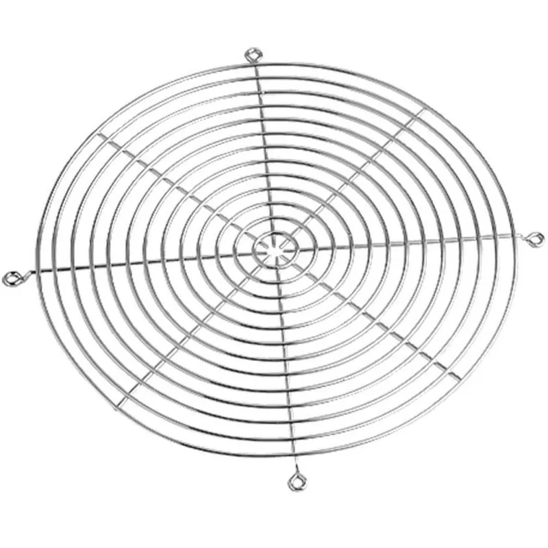 4" Fan Finger Guard, Steel/Chrome