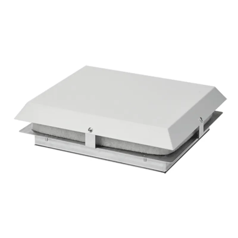 HR16 Top-Mount Filter Fan, 115V 348 CFM, Lt Gray, Steel