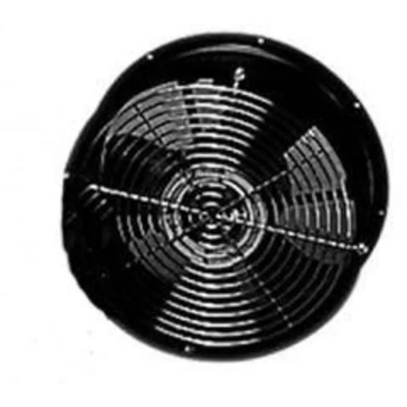 Compact Axial Fan 6-inch Lead Wires, 115VAC 240CFM, Black, Steel