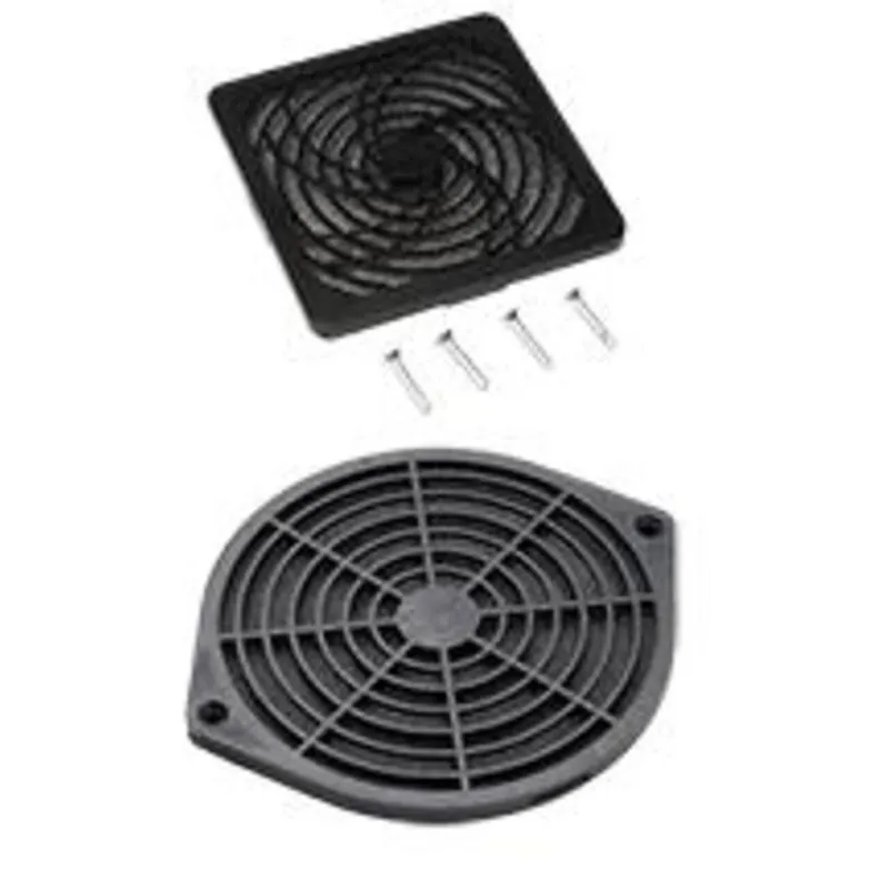 Fan Filter/Finger Guard Kit, Diameter: 4", Non-Metallic