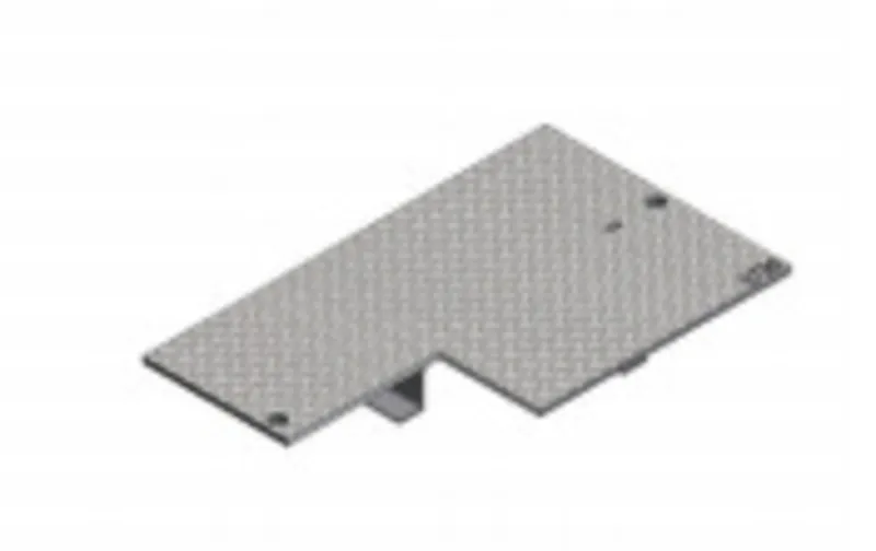 Utility Box Cover For 17" x 30", Steel, Bolt Down