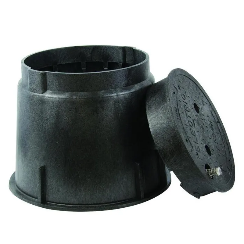 Round Pull Box, 9", Black