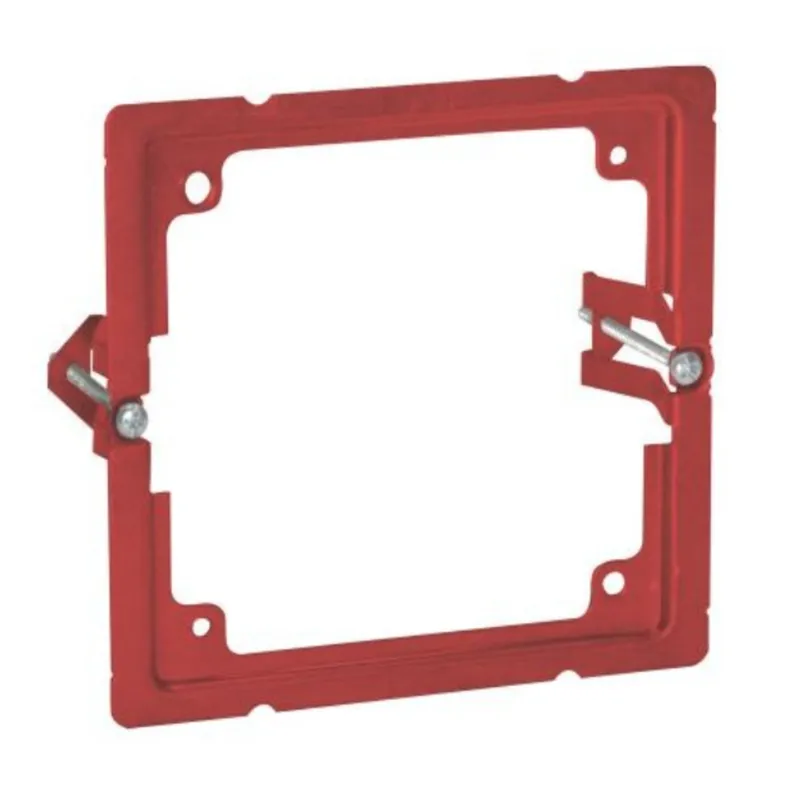 4" Square Box Cut-In Adapter, Red