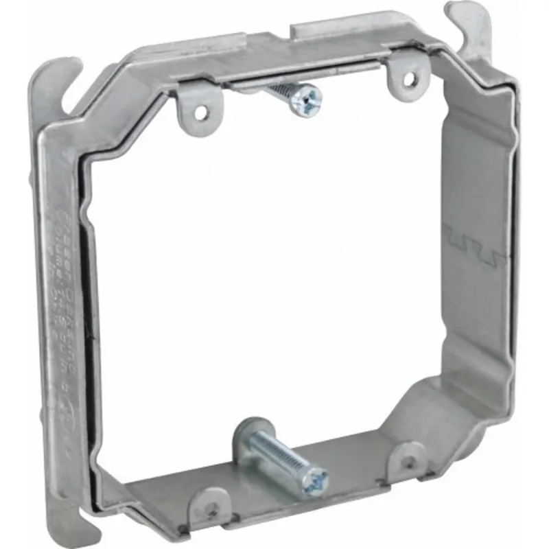 Adjustable Device Ring, 2 Gang, Steel