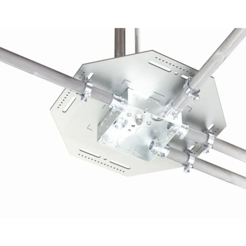 Conduit/Box Support Hanger, Fits Up To 6" x 6 Box, Steel/Galvanized