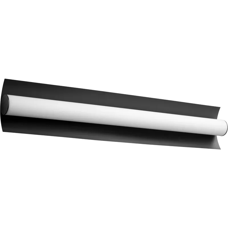 Wave LED 34 inch Black Vanity Light Wall Light