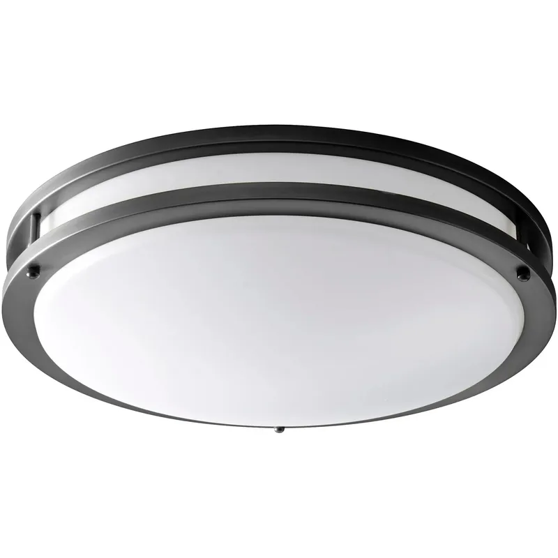 Oracle 1 Light 17.75 inch Black Flush Mount Ceiling Light