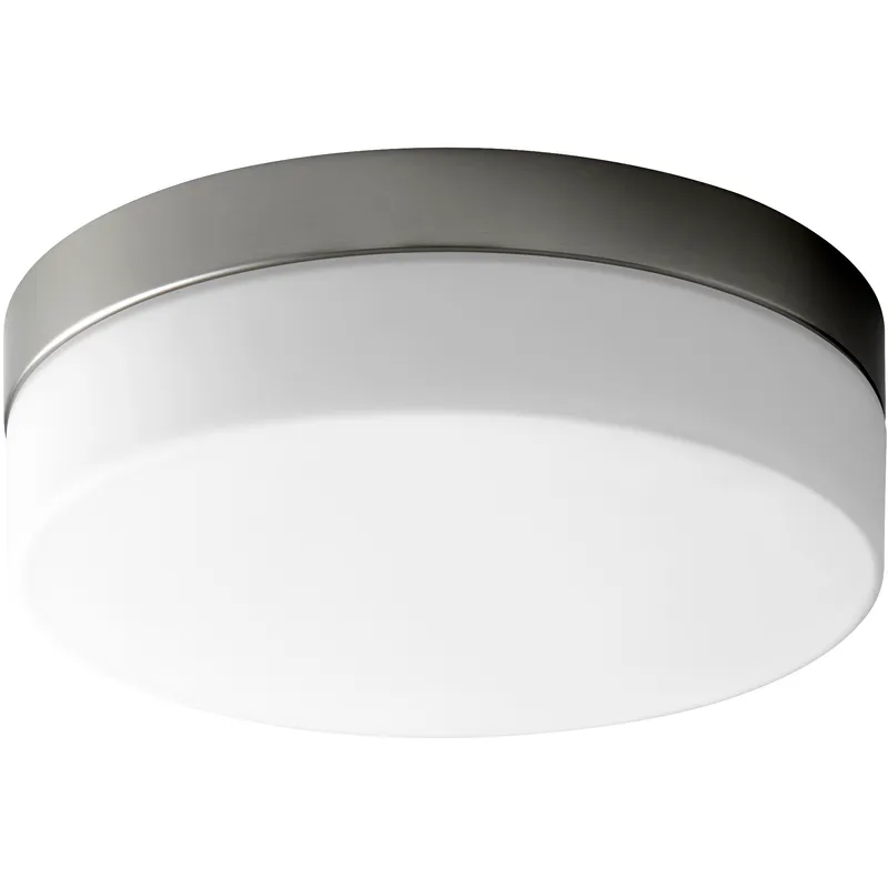 Zuri 1 Light 11.25 inch Satin Nickel Flush Mount Ceiling Light