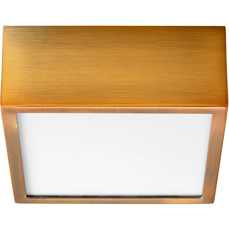 Pyxis 1 Light 4.88 inch Aged Brass Flush Mount Ceiling Light