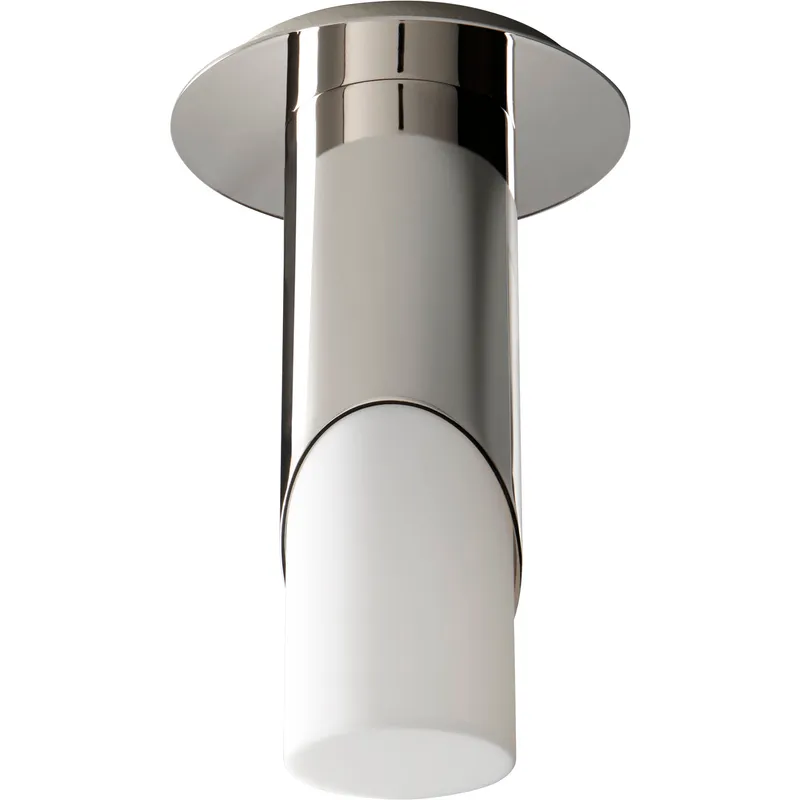 Ellipse LED 6 inch Satin Nickel Flush Mount Ceiling Light in Polished Chrome