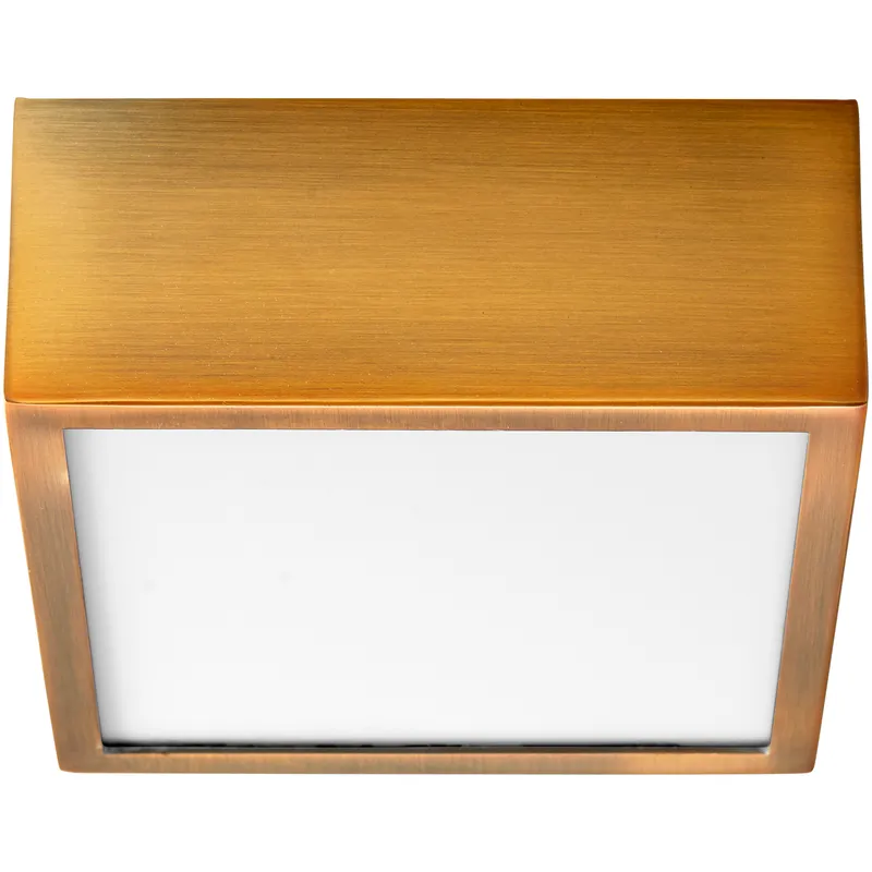 Pyxis 1 Light 5 inch Aged Brass Flush Mount Ceiling Light