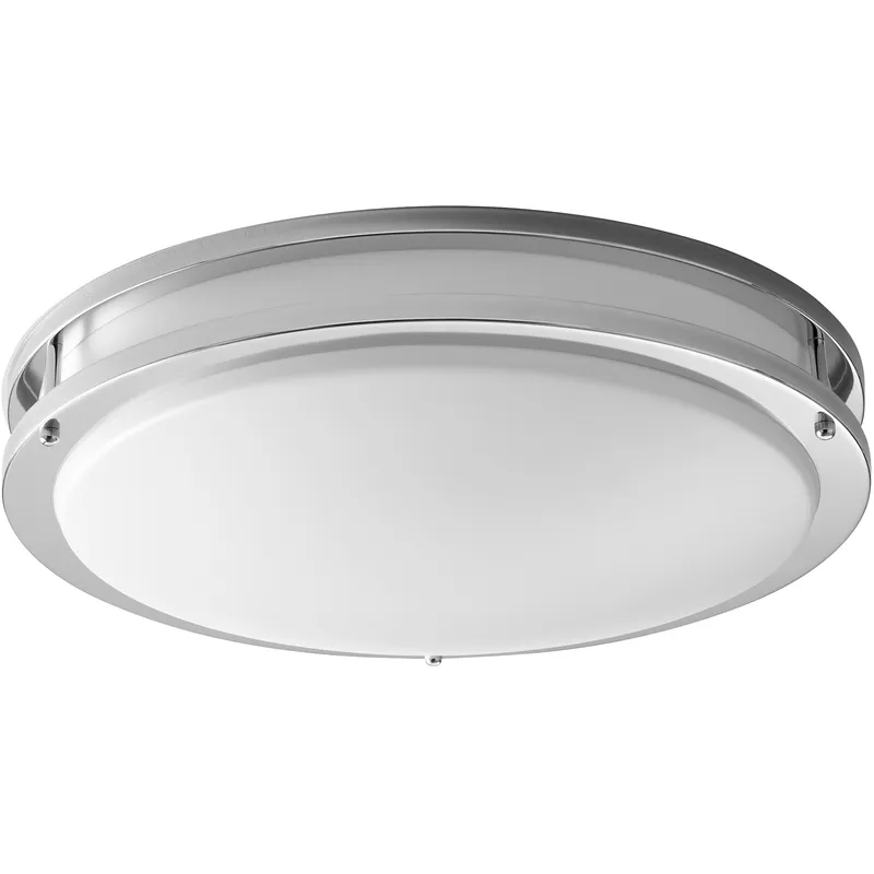 Oracle 1 Light 17.75 inch Polished Chrome Flush Mount Ceiling Light