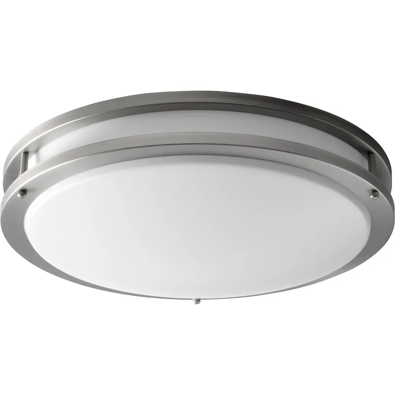 Oracle 1 Light 17.75 inch Satin Nickel Flush Mount Ceiling Light in Included, 3000K