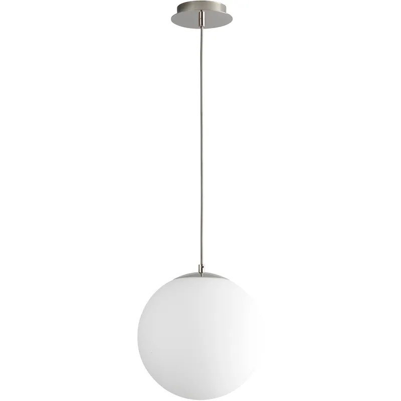 Luna 1 Light 12 inch Polished Nickel Pendant Ceiling Light