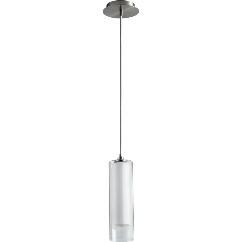 Gratis 1 Light 4 inch Satin Nickel Pendant Ceiling Light
