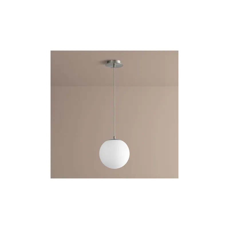 Luna LED 10 inch Satin Nickel Pendant Ceiling Light in 3000K