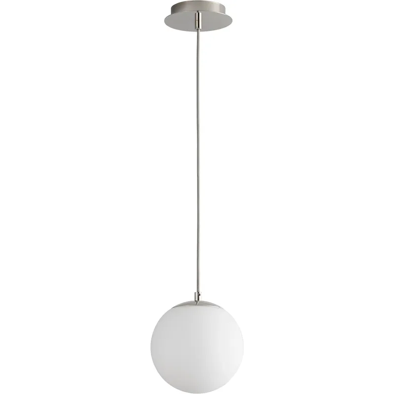 Luna LED 8 inch Polished Nickel Pendant Ceiling Light in 3000K
