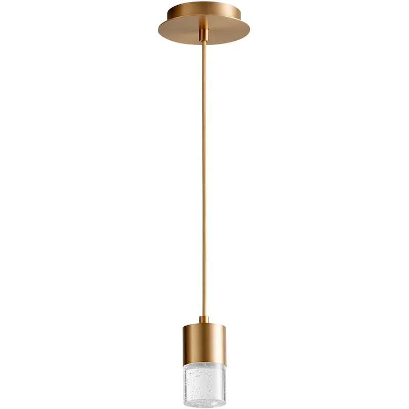 Spirit 1 Light 2.75 inch Aged Brass Pendant Ceiling Light