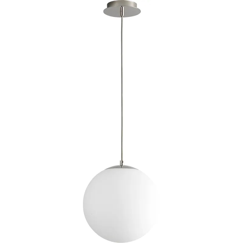 Luna LED 12 inch Polished Nickel Pendant Ceiling Light in 3000K