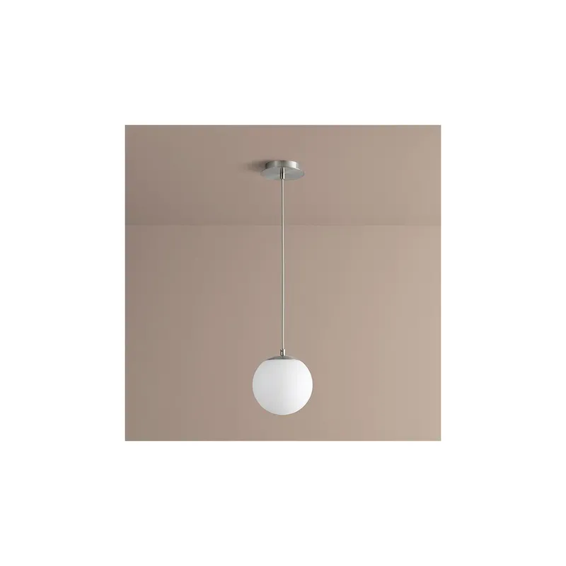 Luna LED 8 inch Satin Nickel Pendant Ceiling Light in 3000K