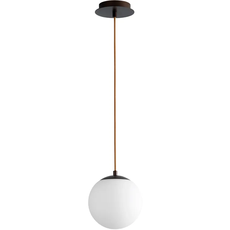 Luna 1 Light 8 inch Oiled Bronze Pendant Ceiling Light